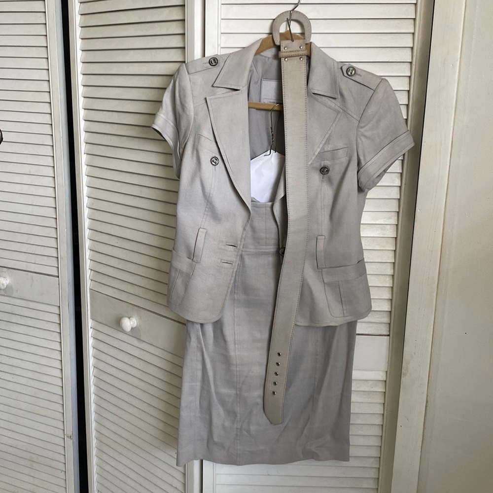 Bebe Collection Suit Blazer and Skirt w/ Belt